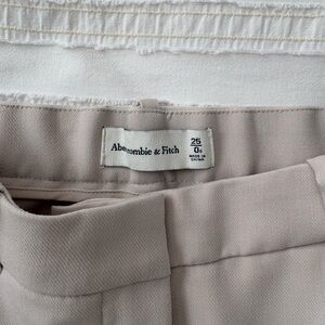 Abercrombie & Fitch Light Cream Trousers